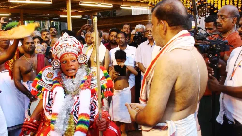 കണ്ണൂരിലെ ചിറക്കലിൽ സംഘടിപ്പിച്ച  ചാമുണ്ഡി കോട്ടത്തിന്റെ പെരുംകളിയാട്ടം  അഭിരാമിന് അവിസ്മരണീയമായി 