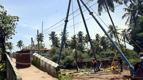 പുതിയപാലത്ത് പുതിയ പാലം; കനോലി കനാലിന്റെ കിഴക്ക് ഭാഗത്ത് പാലത്തിന്റെ പൈലിംഗ് ആരംഭിച്ചു