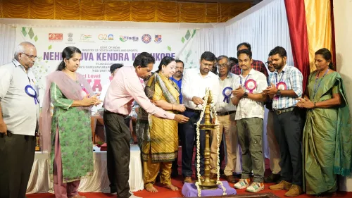 ആസാദി കാ അമൃത് മഹോത്സവത്തിന്റെ ഭാഗമായി സാമൂതിരി ഗുരുവായൂരപ്പൻ കോളജിൽ യുവ ഉത്സവ് സങ്കടിപ്പിച്ചു 