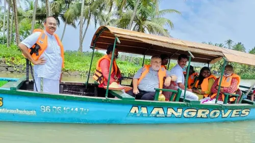 കടലുണ്ടി സന്ദർശിച്ച് ഡോ. ഹരോൾഡ് ഗുഡ്വിൻ