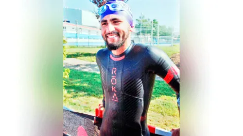 അ​യ​ൺ​മാ​ൻ 70.3 ട്ര​യാ​ത്തി​ലോ​ൺ മത്സരം; അ​ത്‍ല​റ്റ് അ​ഹ​മ്മ​ദ് സ​ക്ക​രി​യ ഫൈനലിൽ മി​ക​ച്ച നേ​ട്ടം