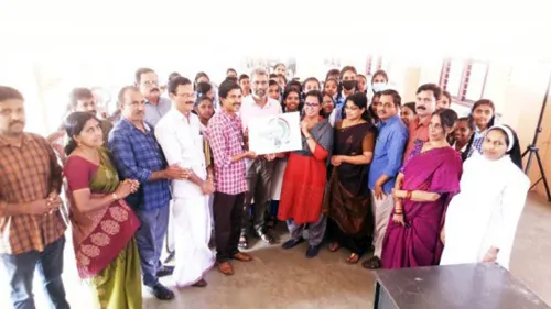 ജില്ലാ സ്കൂൾ കലോത്സവത്തിന്റെ ലോഗോ പ്രകാശിപ്പിച്ചു