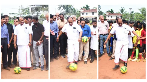 ‘വൺ മില്യൺ ഗോൾ-2022’ പദ്ധതി;  സ്‌റ്റൈലൻ  ഗോളടിച്ചുകൊണ്ട് മന്ത്രി അഹമ്മദ്‌ ദേവർകോവിൽ ഉദ്‌ഘാടനം നിർവഹിച്ചു