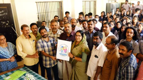 ജില്ലാ ശാസ്ത്രമേളയുടെ ലോഗോ കാനത്തിൽ ജമീല എംഎൽഎ പ്രകാശിപ്പിച്ചു